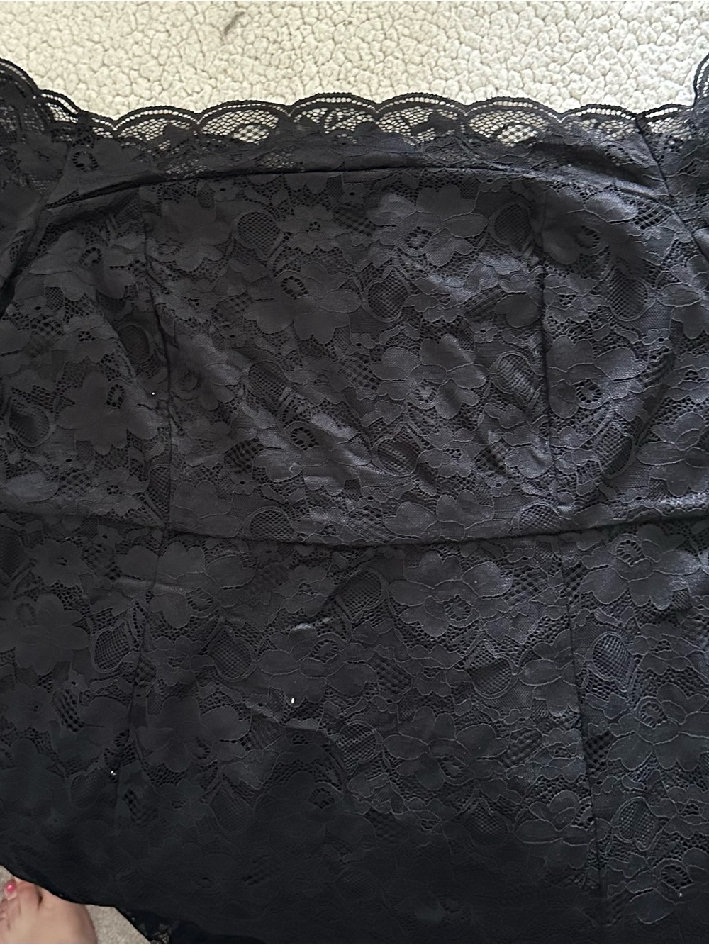 Torrid Special Occasion Black Lace Off-Shoulder Bodycon Dress, size 24